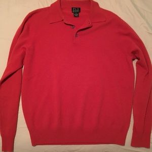 Jos. A Bank Cashmere Sweater, small rust orange